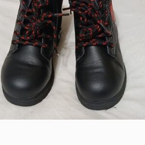 Stylish Black and Red Women's Boots